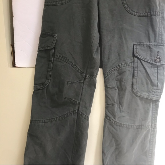 Aritzia Talula Cargo Military Cotton Pants Pockets Straight Leg Jogger Zipper 6 - Picture 10 of 16
